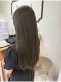 暗めカラー/ブリーチなし/マロンベージュ/くすみベージュ