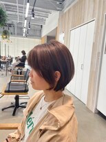 グランデュール 東静岡池田店(GRANDEUR)&nbsp;東静岡ショートボブくびれショートイルミナカラー顔周りレイヤー