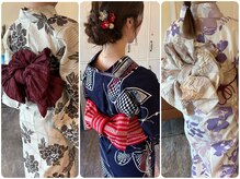 浴衣、着付け予約受け付けております☆