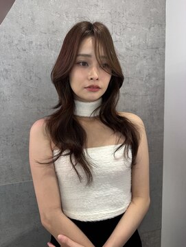 ロンドワン 三宮元町(Lond one) ロングレイヤーカット/ベージュブラウン