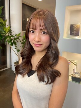 【DIFINO 青山】レイヤーカット/顔まわりカット/ライトブラウン