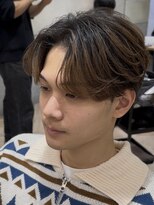 曲がる縮毛矯正専門店 バイ レイズ 名駅(曲がる縮毛矯正専門店 by RAYS)&nbsp;アイロンで作るニュアンスリバース毛流れセンターパート h