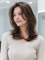 クレビア 名古屋(CreBiA)&nbsp;白髪ぼかしハイライト/脱白髪染め/グレイカラー/ミディアム