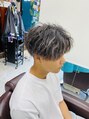 サム S+D HAIR COMMUNITY SAM 白メッシュ/ツイストパーマ/ツイストスパイラルパーマ