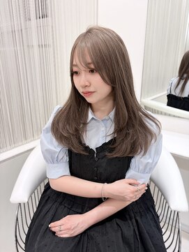 パーヴミックス アリー(Parve Mix ALLY) sheer grege×long layer/レイヤーカット