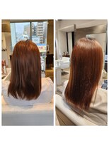 ファム 宝町店(femme)&nbsp;縮毛矯正　before　after