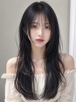 ベル 新宿(Belle)&nbsp;韓国風レイヤーカットレイヤーウルフシースルーバング美髪矯正