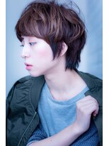 エルデ ナインズ ヘアー スタンド 川口店(elde 9's HAIR STAND)&nbsp;大人かわいいグレージュひし形シルエットエアリーボブ
