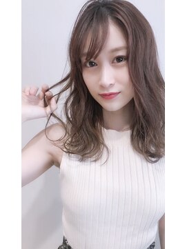 ネイロ 錦糸町(NeiRo) オフィスヘアエアリーミディ黒髪カタログホワイトアッシュ