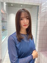 ロンド ストラーダ 心斎橋(Lond strada)&nbsp;マチルダボブ×ピンクベージュ×美髪［髪質改善/縮毛矯正］