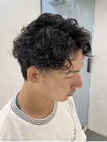 メンズパーマ/ツイスパ/ツーブロック/マッシュ/アップバング