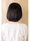黒髪ヘルシースタイル切りっぱなし大人ボブ308X川口20代30代40代