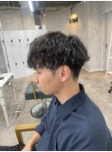 マッシュ　ツイスパ　ツーブロ　マッシュ