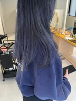 ハル 南平岸(HARU)&nbsp;赤み消しネイビーブルーカラー♪/ダブルカラー/ロングヘア