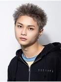 ベリショスパイキーショートべリーショートアップバングメンズ