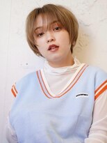 コンティロミー(CONTI ROMMY.)&nbsp;小顔丸みショート/ホワイトブロンド/似合わせカット/本厚木