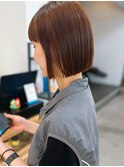 ぱっつんミニボブ前髪あり