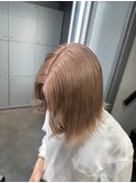 14211ミルクティーアッシュミルクティーベージュハイトーンボブ