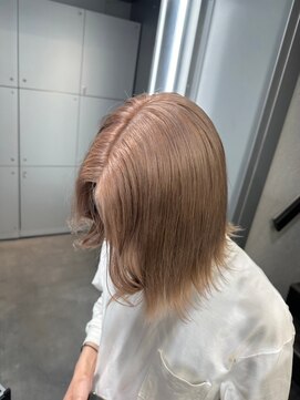 ベレーザ 渋谷神南(Beleza) 14211ミルクティーアッシュミルクティーベージュハイトーンボブ