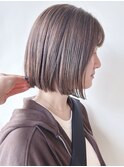 【morio 原宿】★似合わせボブ　透明感ベージュカラー★