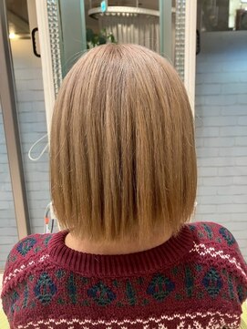 ビス リアン 川口店(Vis lien) 韓国風レイヤーカット×透明感ミルクティー