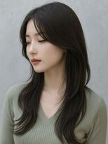 ルシードスタイル リコット レディース(LUCIDO STYLE Ricotto Lady's)&nbsp;ナチュラルストレートバタフライカットロングくびれロング韓国