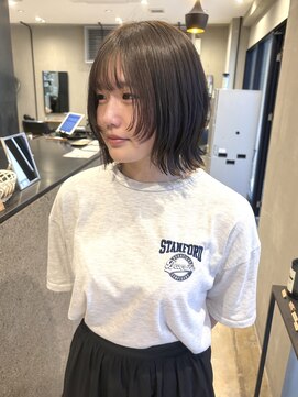 コージーベルベット(Cosy Velvet) オリーブグレージュ×レイヤーボブ♪【haruka】