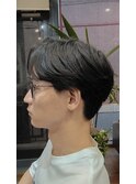 刈り上げの無いスタイル