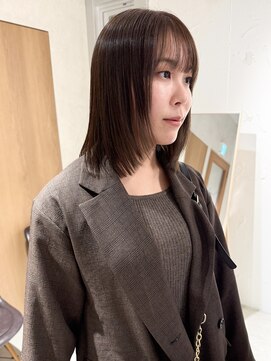 ラミエ バイ メルト 吉祥寺(lamie by melt) 久保田)ラベンダーアッシュベージュ冬カラーフェイスレイヤー