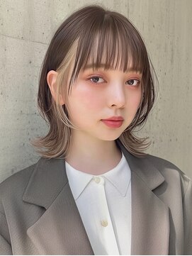 ヴェイン 渋谷(vain) くびれボブ インナーカラー