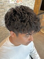 リシェール 北越谷店(RICHAIR)&nbsp;サーフカール/スパイキーショート/ブルーブラック/ツイスパ