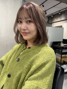 ローレン(LOREN) 透明感髪質改善ベージュダブルカラーミルクティーグレージュ