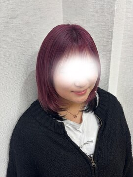 ノアサロン(Noa SALON) エンドカラーピンク黒