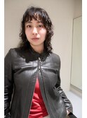 レイヤーパーマレイヤーカット顔周りレイヤーくせ毛パーマ
