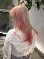 ローエ バイ デコ(Rohe by DECO)&nbsp;【廣川】ピンク×ホワイト/スライシング/デザインカラー