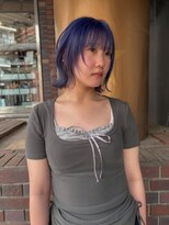 ムク(MUKU)&nbsp;ブルーベリーカラーのボブ