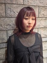 アッシュ 鶴見店(Ash)&nbsp;ミディアムレイヤー×カシスブラウン
