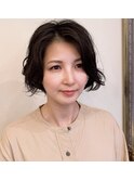 【favori　自由が丘】　ショート× 無造作パーマスタイル