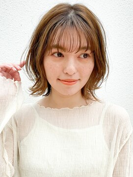 ミィ 表参道(mee.) 【mee.】オオニシ 外ハネボブ ショコラグレージュ