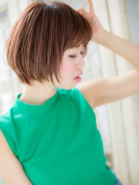 モッズ ヘア 福岡姪浜店(mod's hair) *mod's姪浜*…スローカラーひし形シルエット小顔ボブショートe
