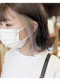 インナーカラー×シルバーアッシュ