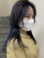 ユニ(uni)&nbsp;グラデーションカラー/レイヤーカット/ブルージュカラー/２０代