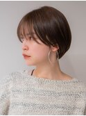 ショートボブ20代30代40代大人可愛い暗髪うる艶髪青山表参道