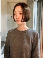 サクラ オモテサンドウ(SAKURA)&nbsp;リップラインボブ　ミニボブ  前髪なしボブ