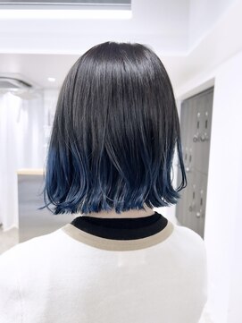 ニュアージュ 表参道 南青山(Nuage’) スモーキーグレー×ブルーブラック【Nuage'】外ハネボブ