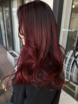 アコット(Acotto.) グラデーションワインレッドカラー