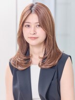 ミチオ ノザワ ヘアサロン ギンザ(Michio Nozawa HAIR SALON Ginza)&nbsp;レイヤーカット/ベージュ/フェイスレイヤー/内巻き/前髪なし