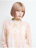 黒髪/グレーベージュ/レイヤーロング/前髪パーマ[新宿駅]
