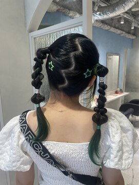 アソビセカンド 原宿(ASOBI 2nd) ダブルカラー/韓国/ブリーチ/ハイトーンカラー/ヘアセット