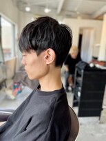 メンズカット バイ ソイクフ(メンズカット by SOY-KUFU)&nbsp;MEN’S HARE アッシュブラックカルマパーマ